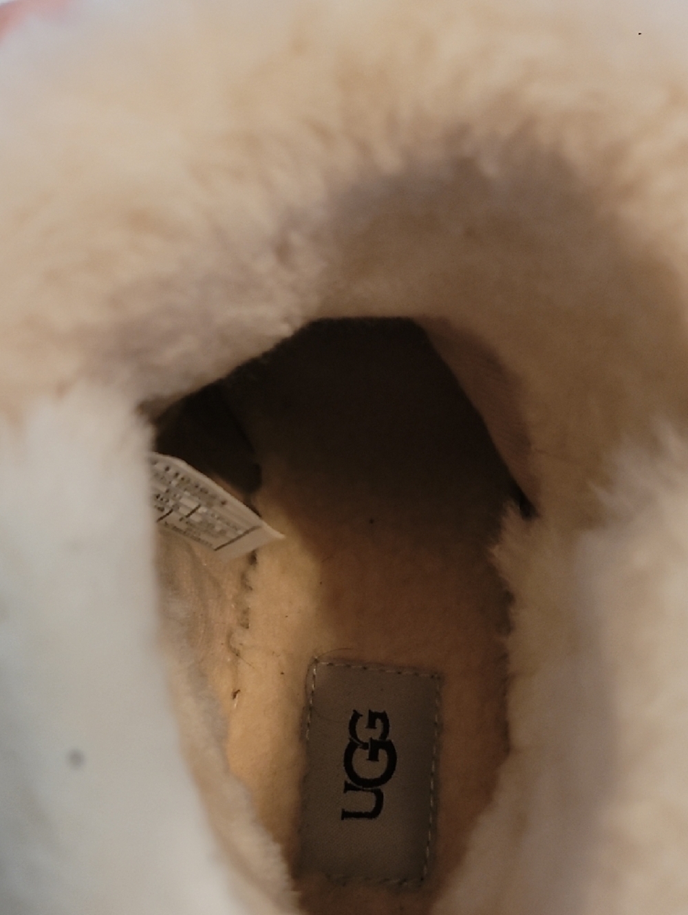 UGG Devorah Brown Suede Shearling-Trim Wedge Boots - Picture 8 of 8